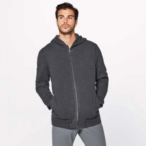 Lululemon Cross Cut Hoodie Heathered Black